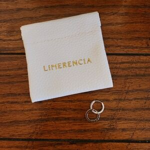 Limerencia Hypoallergenic Silver Titanium CZ Huggie Hoop Earrings